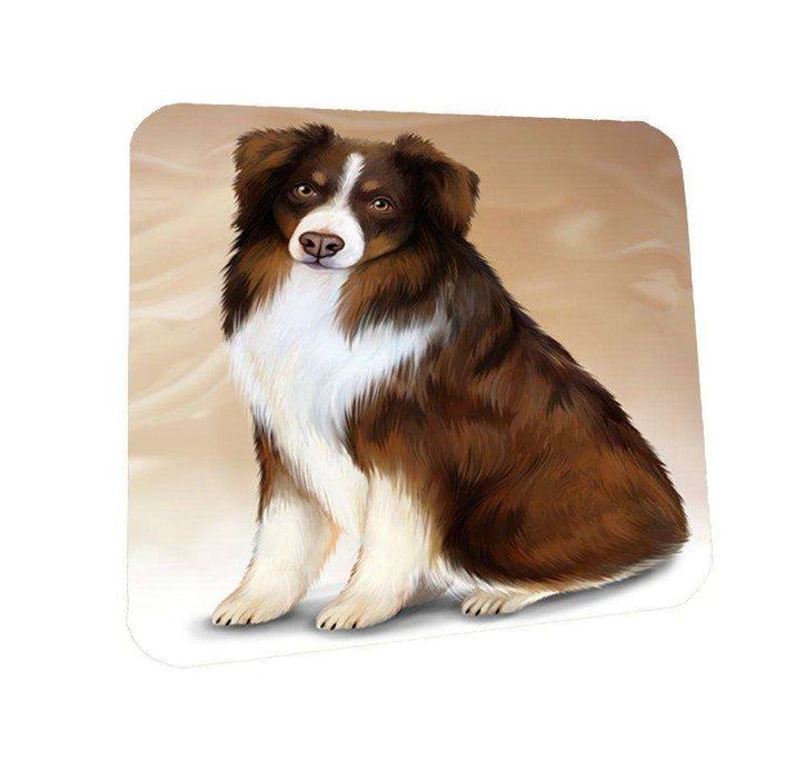 Australian Shepherd Dog Coasters Set of 4