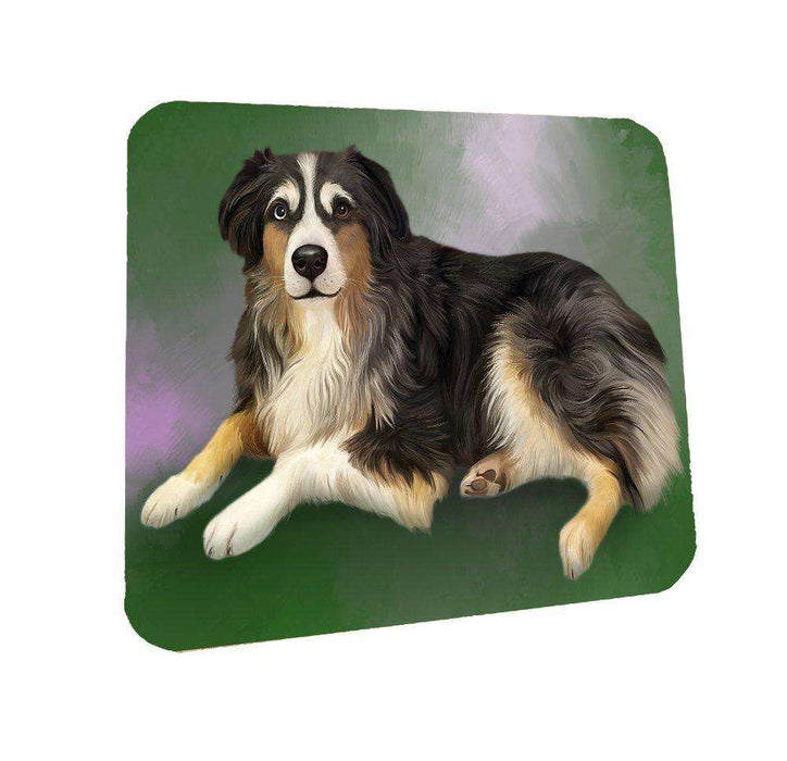 Australian Shepherd Dog Coasters Set of 4