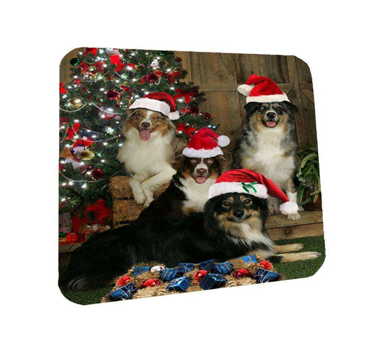 Australian Shepherd Dog Coasters Set of 4