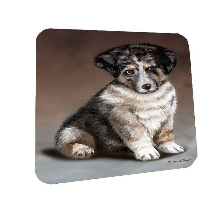 Australian Shepherd Dog Coasters Set of 4