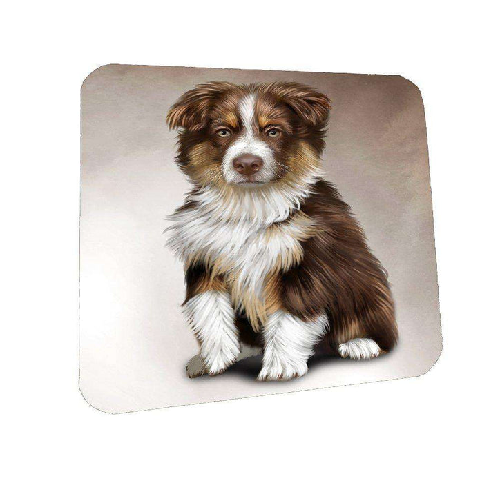 Australian Shepherd Dog Coasters Set of 4