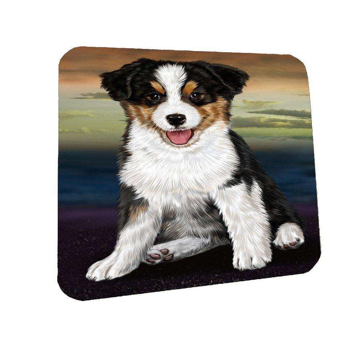 Australian Shepherd Dog Coasters Set of 4