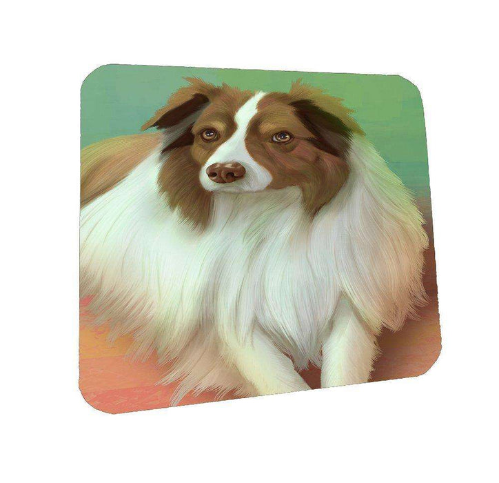 Australian Shepherd Dog Coasters Set of 4