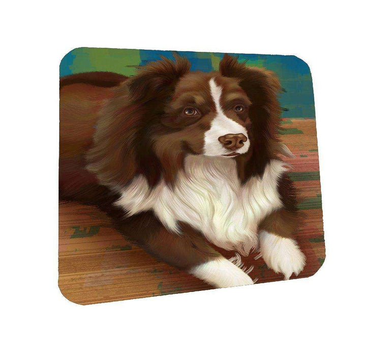 Australian Shepherd Dog Coasters Set of 4