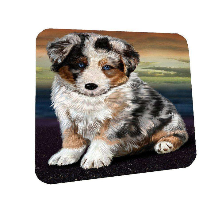 Australian Shepherd Dog Coasters Set of 4