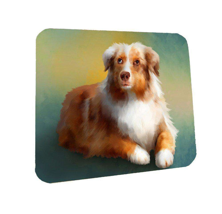 Australian Shepherd Dog Coasters Set of 4