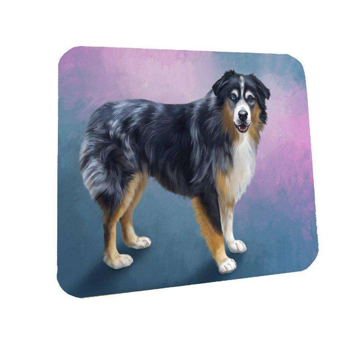 Australian Shepherd Dog Coasters Set of 4