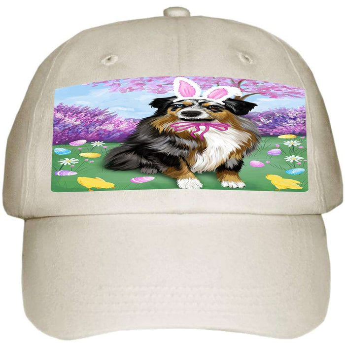 Australian Shepherd Dog Easter Holiday Ball Hat Cap HAT50841