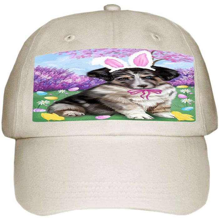 Australian Shepherd Dog Easter Holiday Ball Hat Cap HAT50844