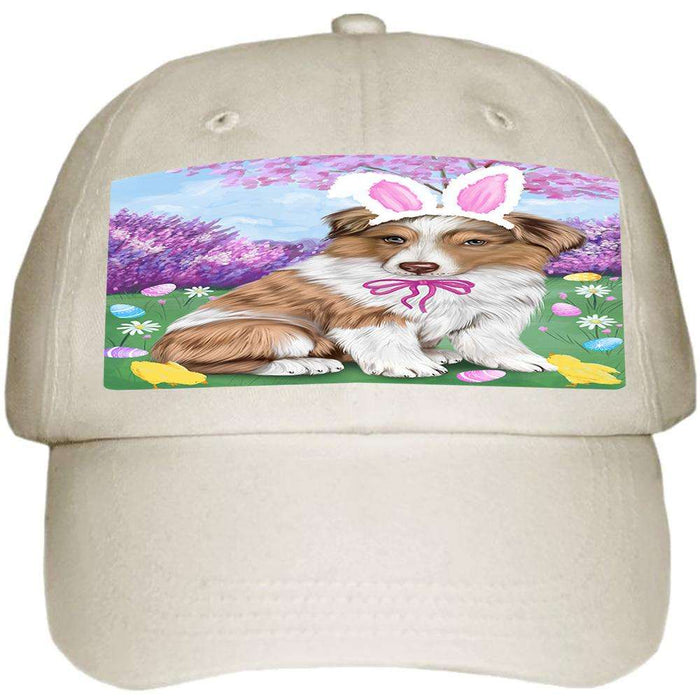 Australian Shepherd Dog Easter Holiday Ball Hat Cap HAT50847