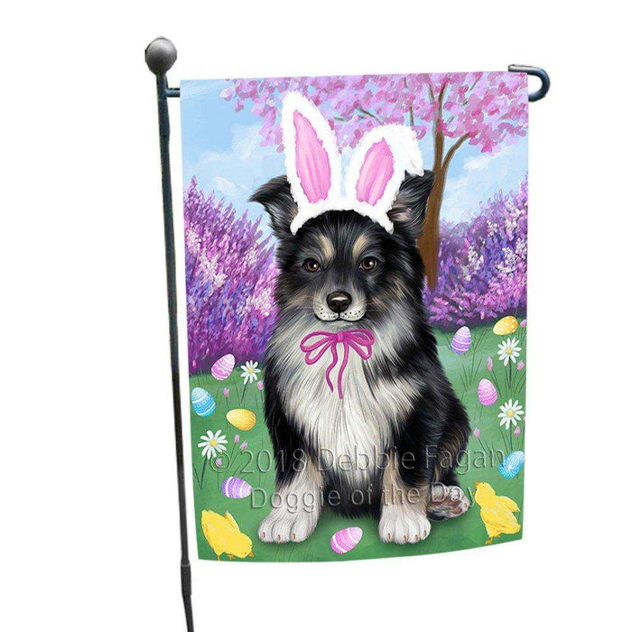 Australian Shepherd Dog Easter Holiday Garden Flag GFLG48948