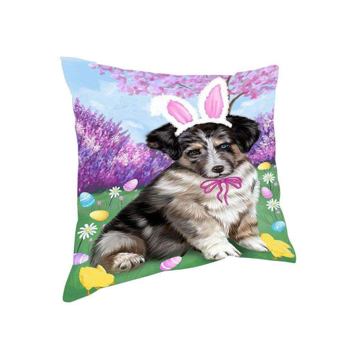 Australian Shepherd Dog Easter Holiday Pillow PIL52004