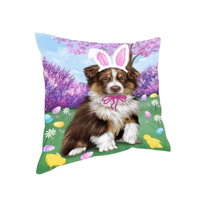 Australian Shepherd Dog Easter Holiday Pillow PIL52016