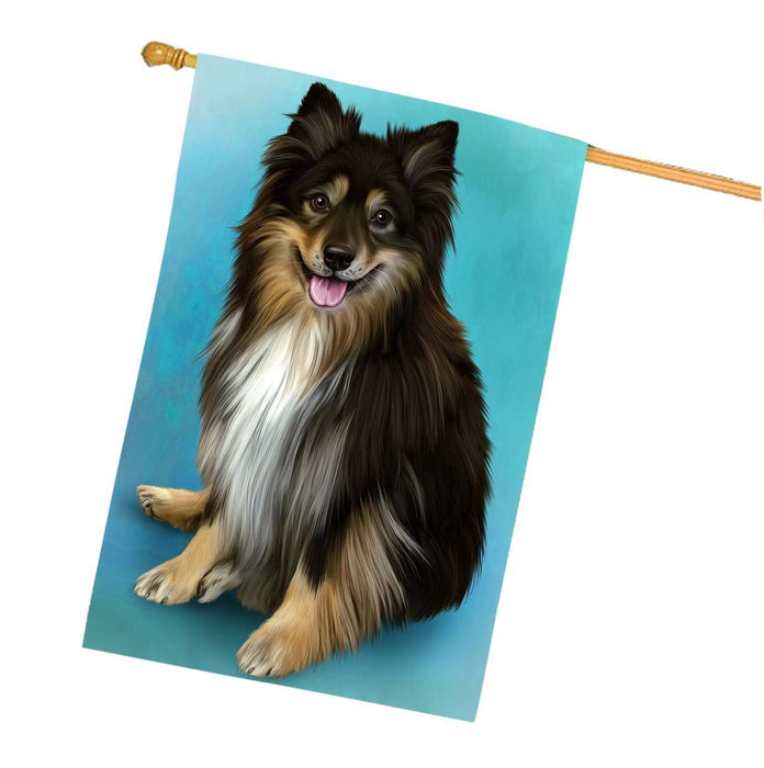 Australian Shepherd Dog House Flag FLG48485