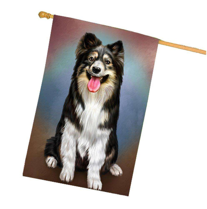 Australian Shepherd Dog House Flag