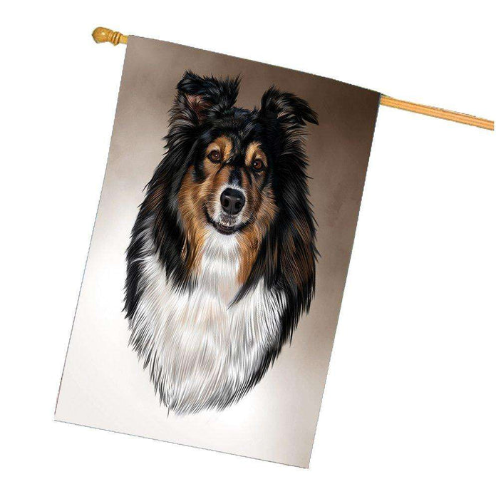 Australian Shepherd Dog House Flag