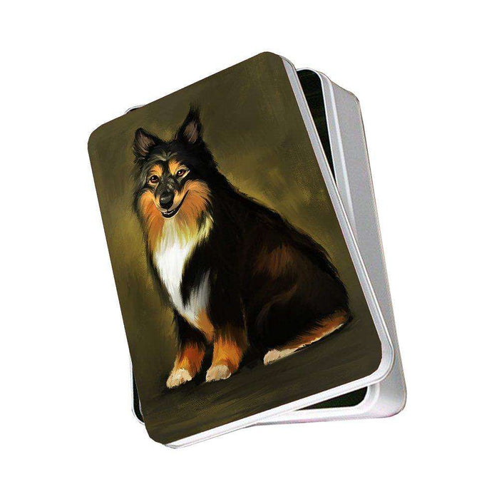 Australian Shepherd Dog Photo Storage Tin