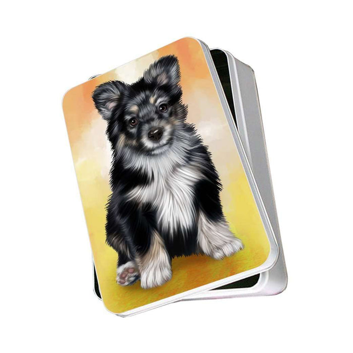 Australian Shepherd Dog Photo Storage Tin