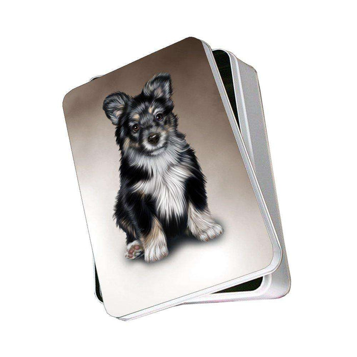 Australian Shepherd Dog Photo Storage Tin