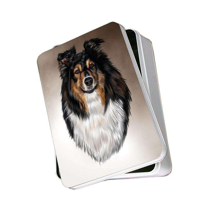 Australian Shepherd Dog Photo Storage Tin