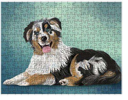 Australian Shepherd Dog Puzzle with Photo Tin (300 pc.)