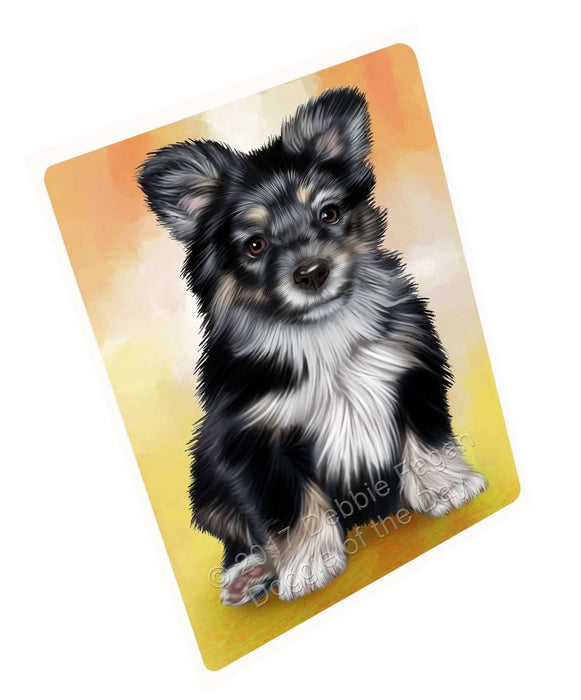 Australian Shepherd Dog Tempered Cutting Board