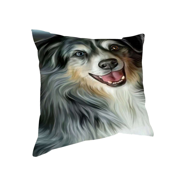 Australian Shepherd Dog Throw Pillow
