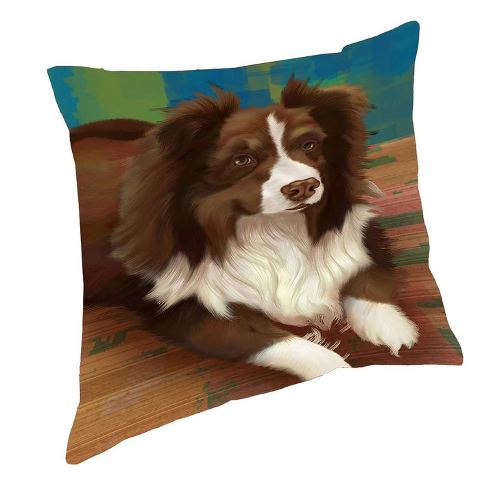 Australian Shepherd Dog Throw Pillow