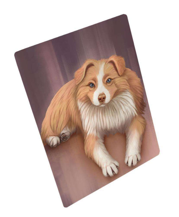 Australian Shepherd Red Merle Dog Magnet Mini (3.5" x 2")