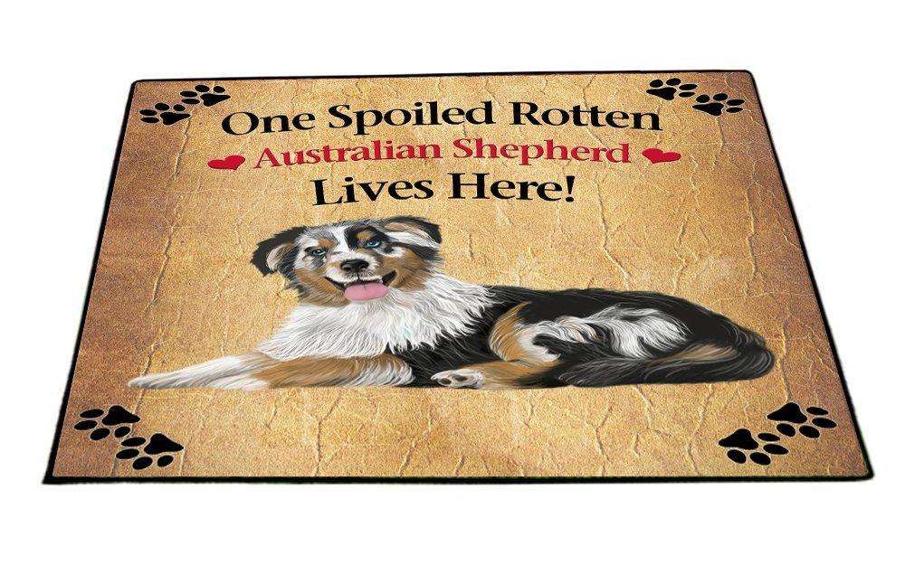 Australian Shepherd Spoiled Rotten Dog Indoor/Outdoor Floormat