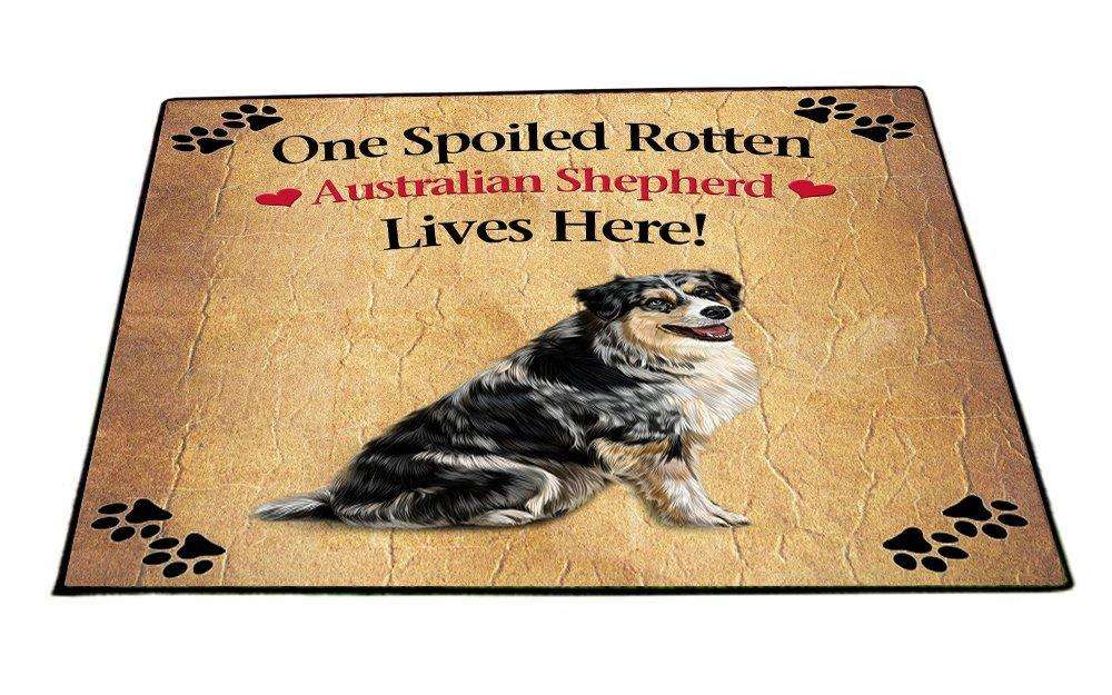 Australian Shepherd Spoiled Rotten Dog Indoor/Outdoor Floormat