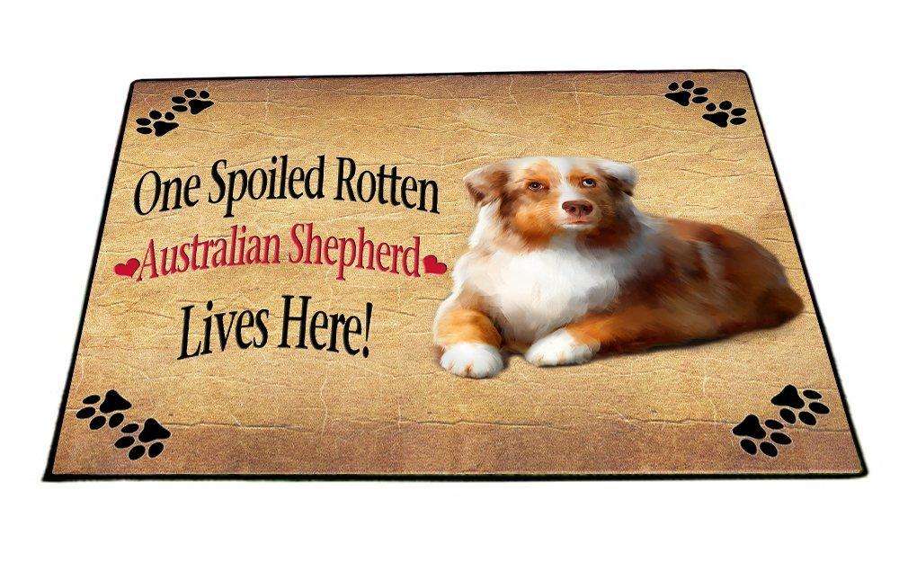 Australian Shepherd Spoiled Rotten Dog Indoor/Outdoor Floormat