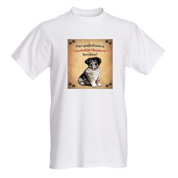 Australian Shepherd Spoiled Rotten Dog T-Shirt