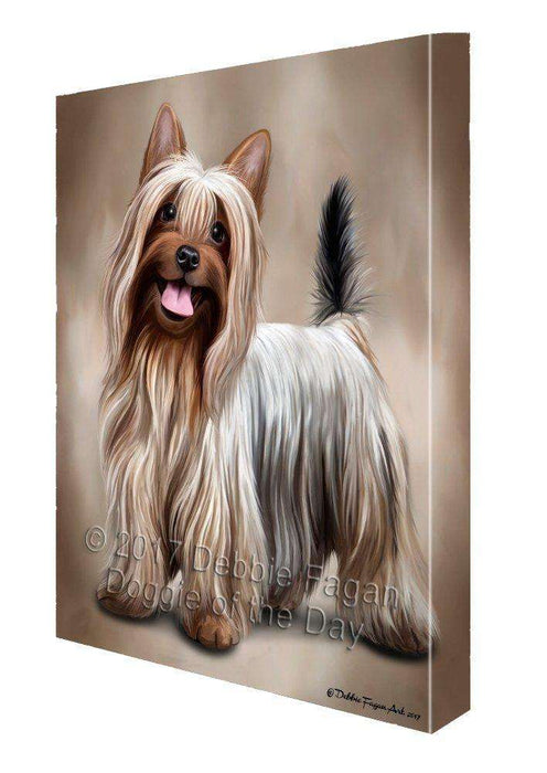 Australian Silky Terrier Dog Canvas Wall Art