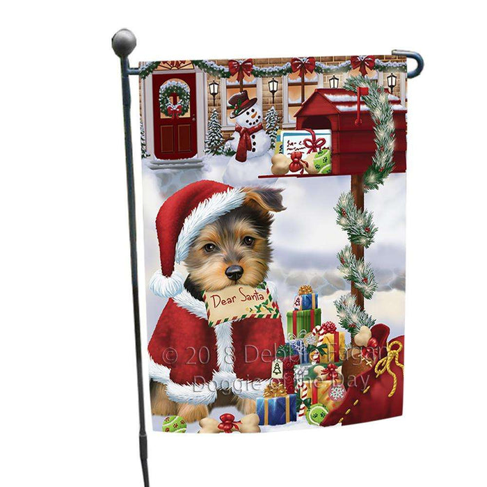Australian Terrier Dog Dear Santa Letter Christmas Holiday Mailbox Garden Flag GFLG53581