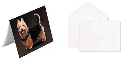 Australian Terrier Dog Handmade Artwork Assorted Pets Greeting Cards and Note Cards with Envelopes for All Occasions and Holiday Seasons