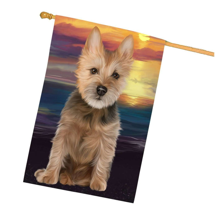 Australian Terrier Dog House Flag FLG48490