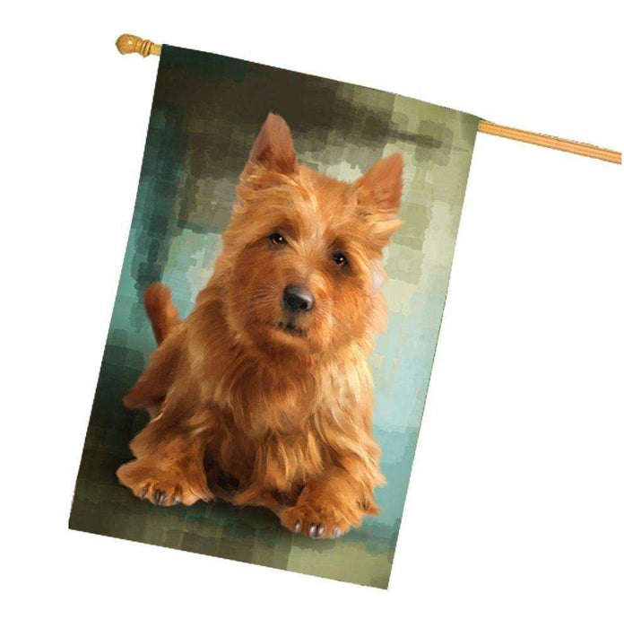 Australian Terrier Dog House Flag