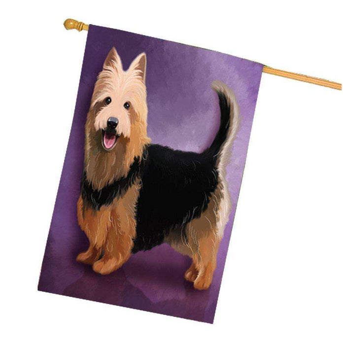 Australian Terrier Dog House Flag