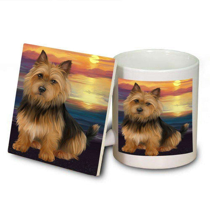 Australian Terrier Dog Mug and Coaster Set MUC48466