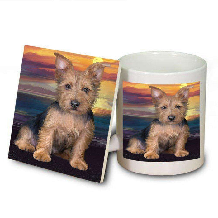 Australian Terrier Dog Mug and Coaster Set MUC48470