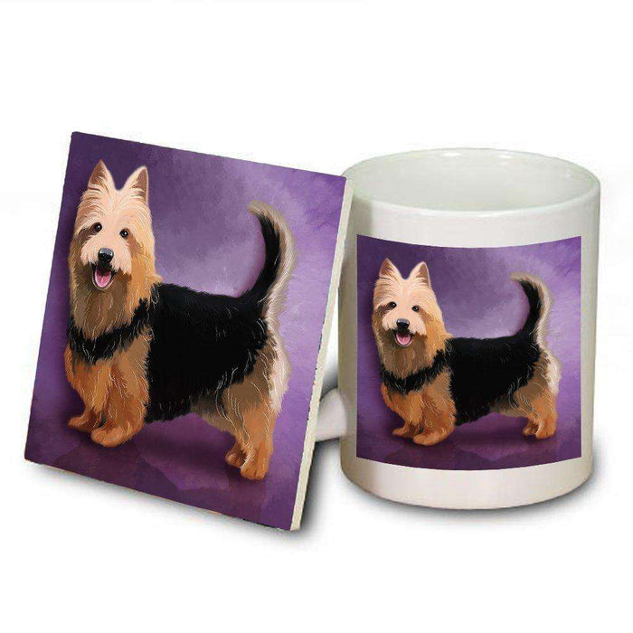 Australian Terrier Dog Mug and Coaster Set