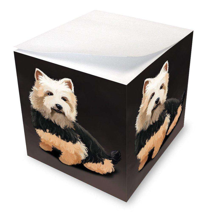 Australian Terrier Dog Note Cube
