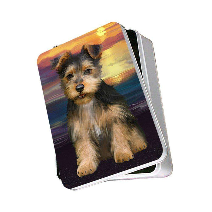 Australian Terrier Dog Photo Storage Tin PITN48475