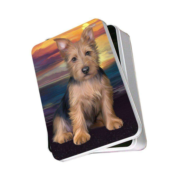 Australian Terrier Dog Photo Storage Tin PITN48478