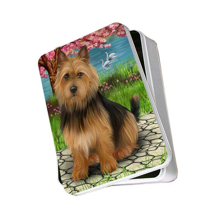 Australian Terrier Dog Photo Storage Tin PITN48480