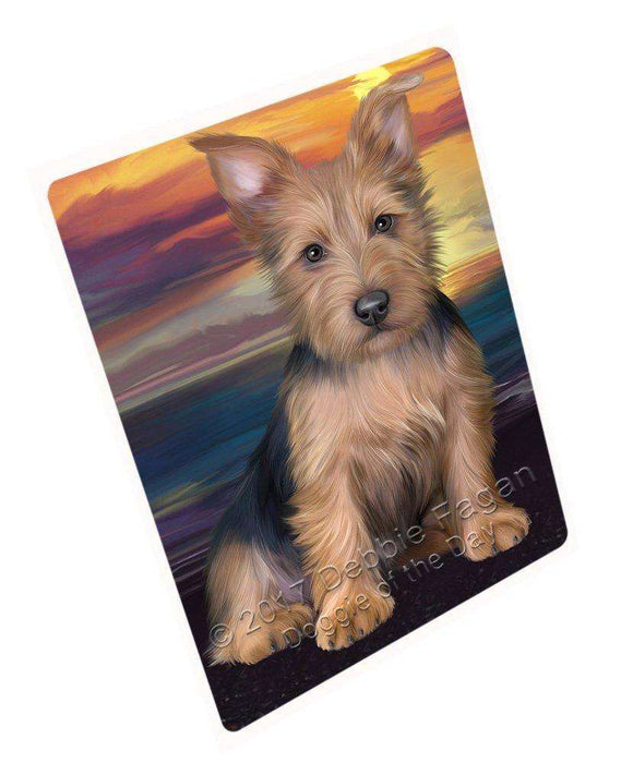 Australian Terrier Dog Tempered Cutting Board C49275