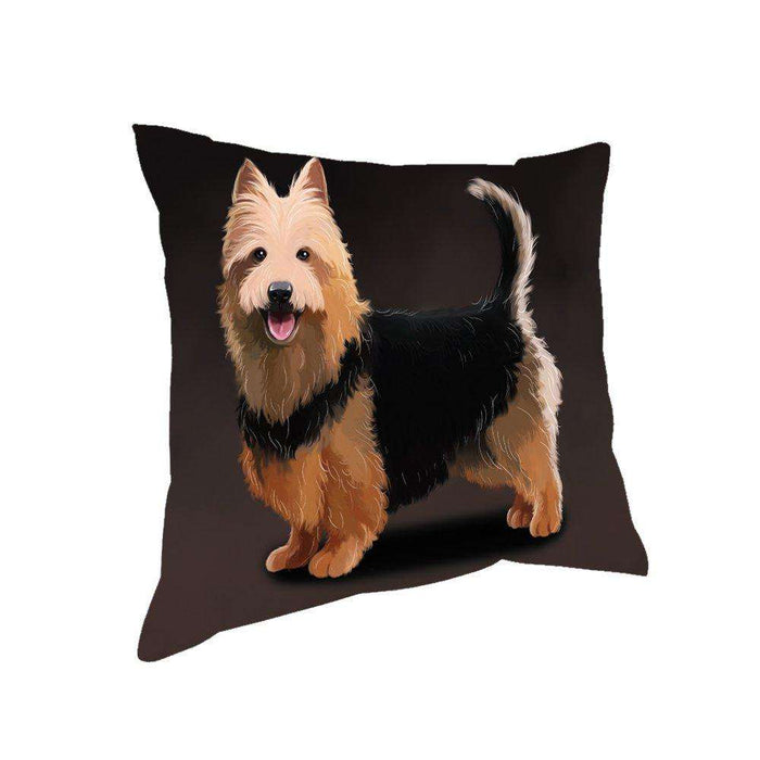 Australian Terrier Dog Throw Pillow