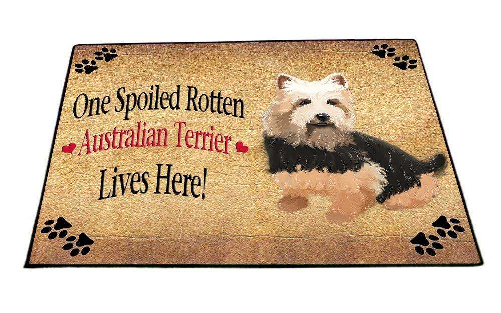 Australian Terrier Spoiled Rotten Dog Indoor/Outdoor Floormat