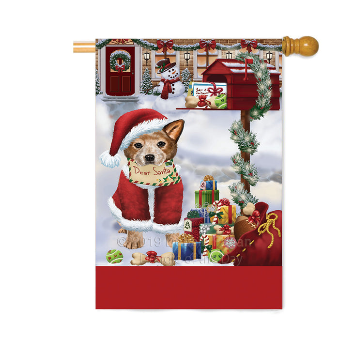 Personalized Happy Holidays Mailbox Australian Cattle Dog Christmas Custom House Flag FLG-DOTD-A59941
